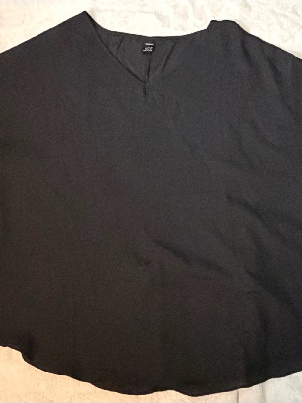 Classic Black V-Neck Tunic Top by J. Jill